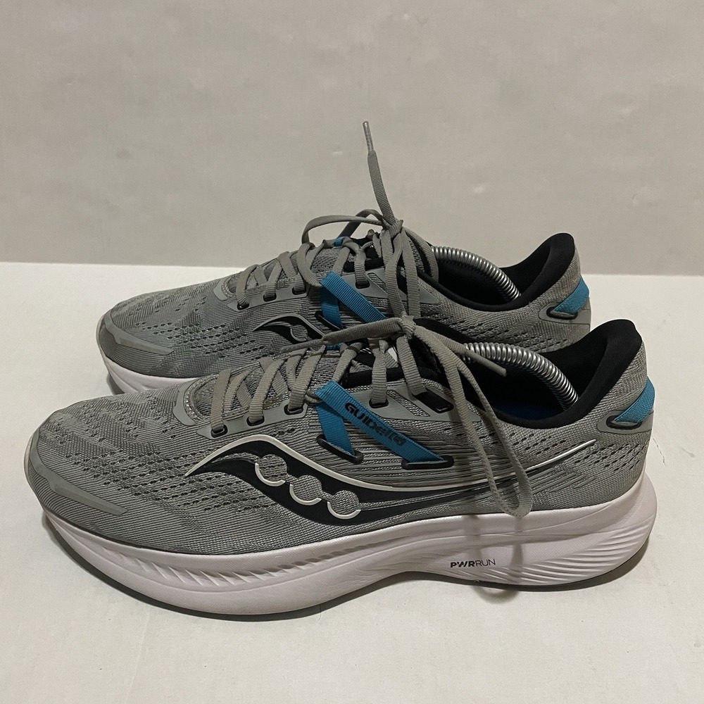 Saucony Guide 16 Mens 10 Shoes Gray Running Walking Sneaker Gym S20810-22